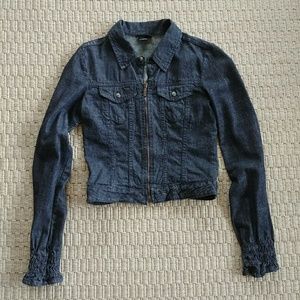 EUC Diesel Denim Jacket Sz Small Cropped Slim Fit